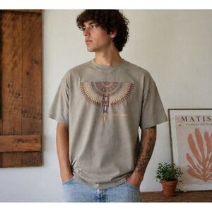 Sportex Grand Canyon Graphic T-Shirt Men's XL Tan Cotton Made in USA 90s Y2K